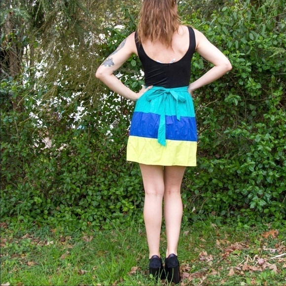 O’Neill Dress color block Tea Party Style Size L - Picture 2 of 5